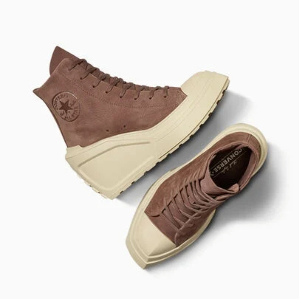 Converse SQUARED Chuck 70 De Luxe Lug Wedge Coffee Break/Ortholite Cushioning - Picture 3 of 15